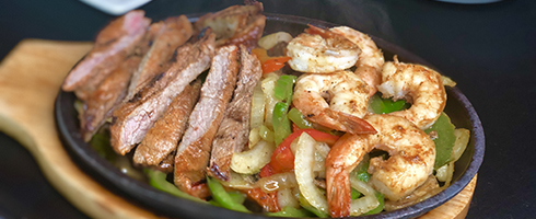 Ultimo Fajita Skillet at Guadalajara Grill, Bar, & Table Side Salsa in Tucson Arizona.